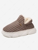 Couple Fleece Lined Thick Bottom Full Back Slippers