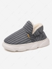 Couple Fleece Lined Thick Bottom Full Back Slippers