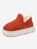 Couple Fleece Lined Thick Bottom Full Back Slippers