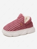 Couple Fleece Lined Thick Bottom Full Back Slippers