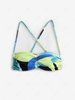 Criss Cross Ruched Bikini Top M Multi a