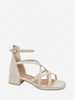 Crisscross Strap Chunky Heel Sandals