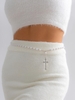Cross Faux Pearls Belly Waist Chain