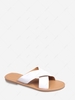 Cross Strap Solid Color Sandals