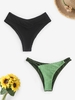 Crossover Crinkle Textured Bikini Bottom and Textured Bikini Bottom Multi a
