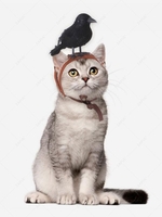 Crow Shape Pet Headwear