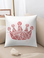 Crown Pattern Plush Pillowcase