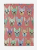 Cute Cartoon Dog Pattern Flannel Blanket