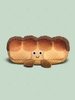 Cute Cartoon Toast Shape Student Pencil Bag