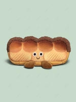 Cute Cartoon Toast Shape Student Pencil Bag