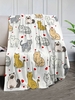 Cute Cat Pattern Flannel Blanket