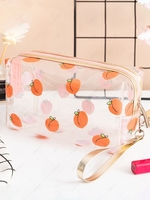 Cute Fruit Pattern Waterproof Transparent Portable Cosmetic Bag