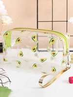 Cute Fruit Pattern Waterproof Transparent Portable Cosmetic Bag