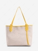 Cute Pattern Embossed Double Handle Tote Bag