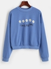 Daisy Flower Is The Youth Graphic Sweatshirt L Sky blue