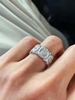 Daisy Rhinestone Design Opening Ring