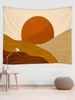 Desert and Sunset Print Tapestry