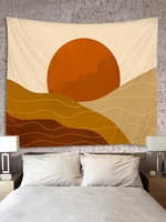 Desert and Sunset Print Tapestry