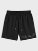 Dinosaur Print Drawstring Shorts Xl Black