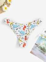 Dinosaurs Bikini Bottom S White