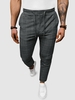 Drawstring Plaid Pants Xl Dark gray