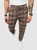 Drawstring Plaid Pants Xxl Red