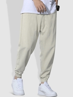 Drawstring Pocket Jogger Pants Xl Peach