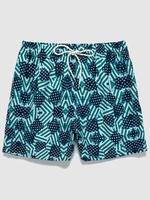 Drawstring Pockets American Flag Casual Shorts L Chartreuse