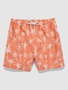 Drawstring Pockets Coconut Palm Tree Hawaiian Vacation Beach Shorts Xxl Orange