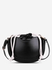Drawstring Solid Color Casual Crossbody Bag