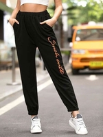 Drawstring Such Cute Graphic Jogger Sweatpants Xl Black