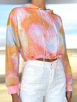 Drop Shoulder Tie Dye Oversize Hoodie L