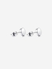 Dumbbell Shape Punk Style Stainless Steel Stud Earring
