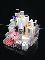 Dust-proof Transparent Desktop Cosmetics Multi-layers Storage Rack