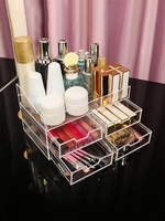 Dust-proof Transparent Desktop Cosmetics Multi-layers Storage Rack
