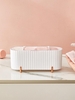 Dustproof Desktop Cosmetic Storage Box For Cotton Pads Swabs Beauty Eggs