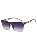 Edgy Style Square Frame Lightweight Gradient Sunglasses