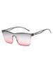 Edgy Style Square Frame Lightweight Gradient Sunglasses
