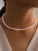 Elegant Faux Pearl Beading Choker Necklace