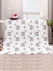 Elephant Butterfly Pattern Flannel Blanket