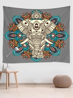 Elephant Print Ethnic Style Tapestry