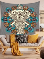 Elephant Print Ethnic Style Tapestry