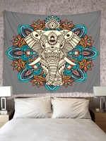 Elephant Print Ethnic Style Tapestry