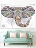 Elephant Print Ethnic Style Tapestry