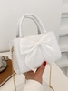 Embossed Bowknot Design Chain Crossbody Bag