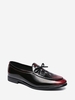 Embossed Bowknot Design Faux Leather Shoes