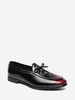 Embossed Bowknot Design Faux Leather Shoes