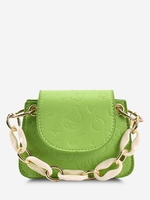 Embossed Chain Mini Crossbody Bag