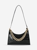 Embossed Chunky Chain Shoulder Bag