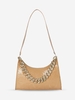 Embossed Chunky Chain Shoulder Bag